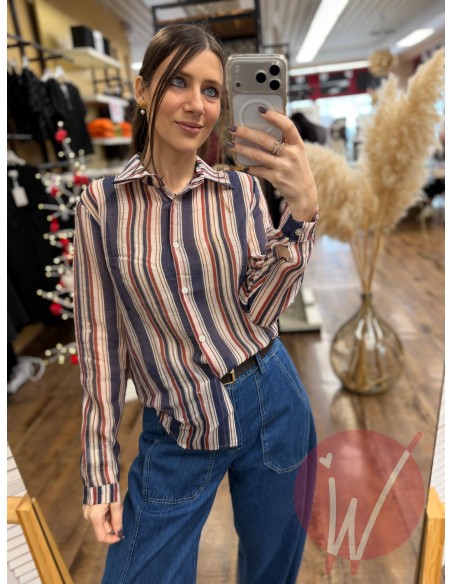 Camicia Righe Spring Blu