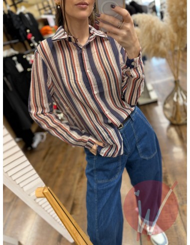 Camicia Righe Spring Blu