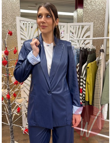 Blazer Ecopelle Hanoi Blu