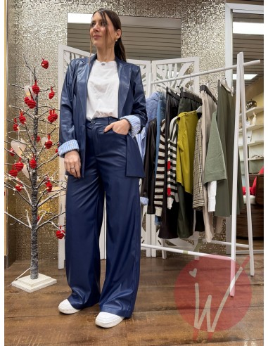 Blazer Ecopelle Hanoi Blu