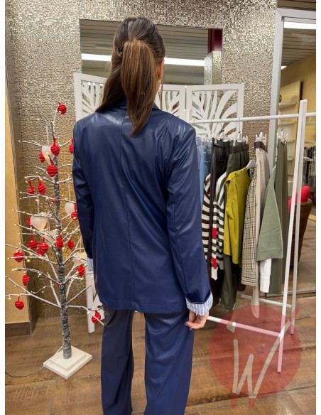 Blazer Ecopelle Hanoi Blu