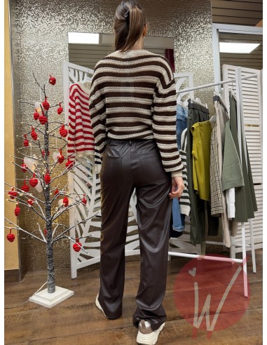 Pantalone WideLeg Ecopelle Hanoi...