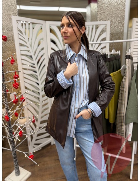 Blazer Ecopelle Hanoi Cioccolato