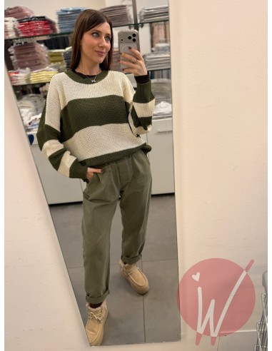 Maglia Righe Candice Militare