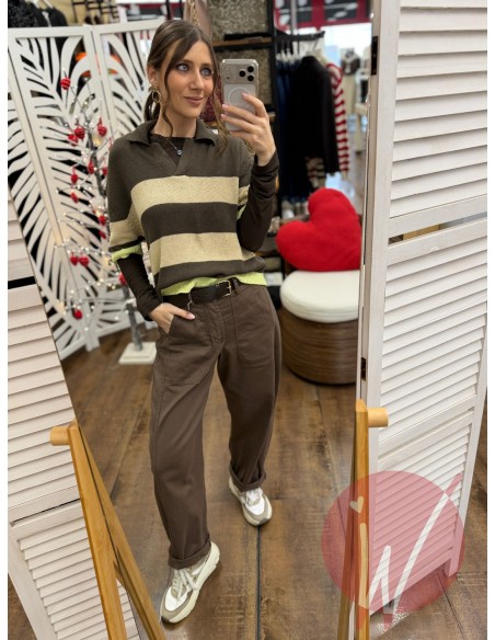 Pantalone Ovetto Boston Cacao