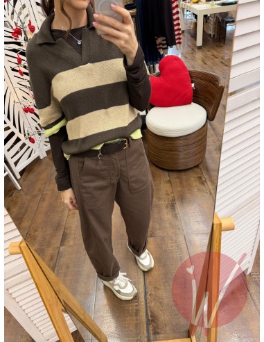 Pantalone Ovetto Boston Cacao