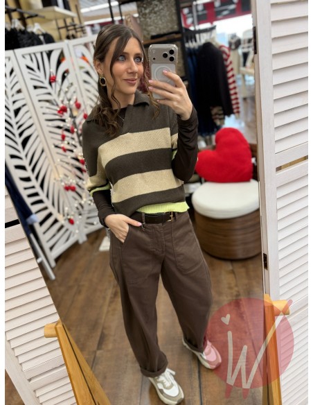 Pantalone Ovetto Boston Cacao