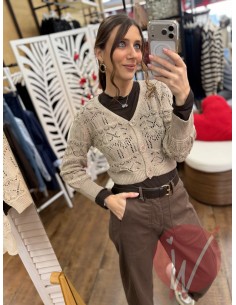 Cardigan Romance Beige