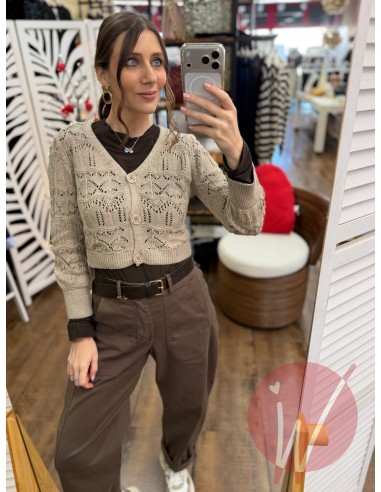 Cardigan Romance Cioccolato