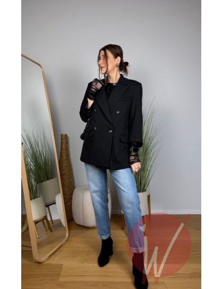 Blazer Pizzo Vienna Nero