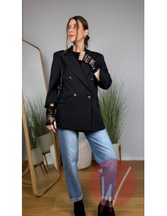 Blazer Pizzo Vienna Nero