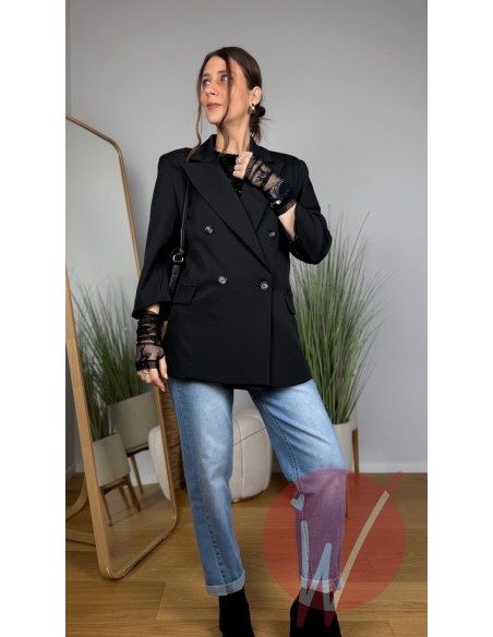 Blazer Pizzo Vienna Nero