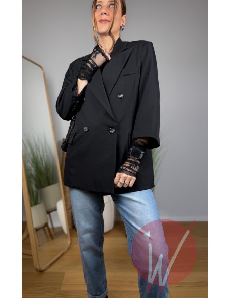 Blazer Pizzo Vienna Nero