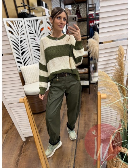 Maglia Righe Candice Militare