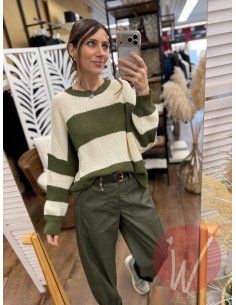 Maglia Righe Candice Militare