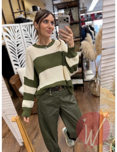 Maglia Righe Candice Militare