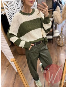 Maglia Righe Candice Militare 2