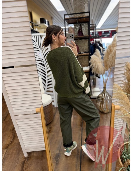 Maglia Righe Candice Militare