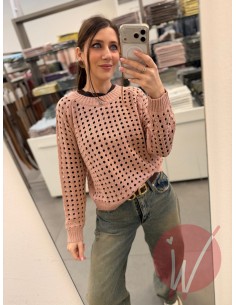 Maglia Traforata Olimpia Rosa