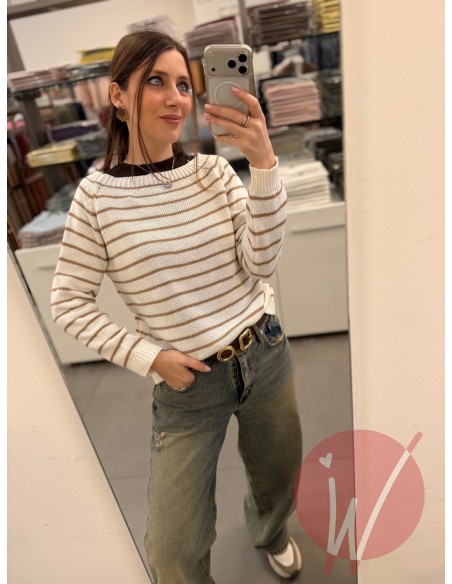 Maglie Righe Anita Panna