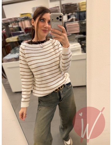 Maglie Righe Anita Panna