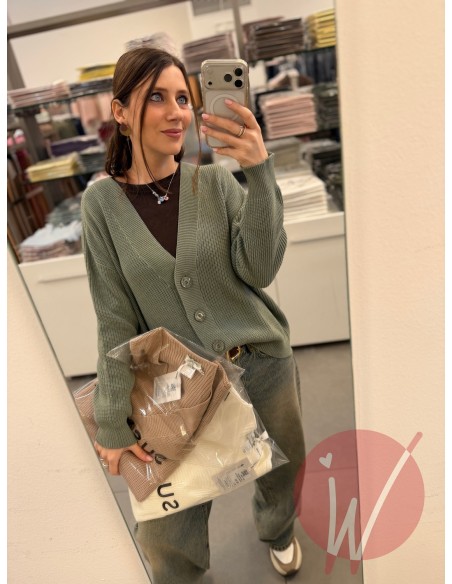 Cardigan Heather Bianco