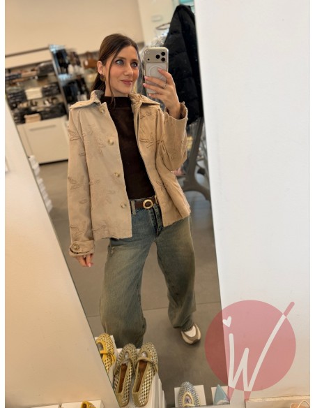 Trench Corto Ricamato Bloom