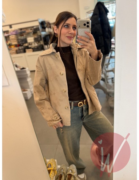 Trench Corto Ricamato Bloom