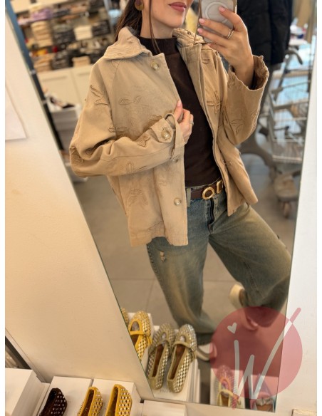 Trench Corto Ricamato Bloom