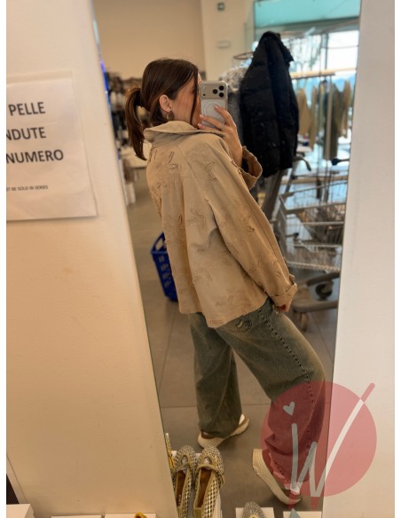 Trench Corto Ricamato Bloom