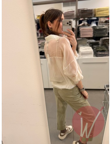 Camicia Organza Bloom Burro