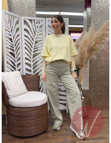 Jeans Wide Leg Venice Salvia