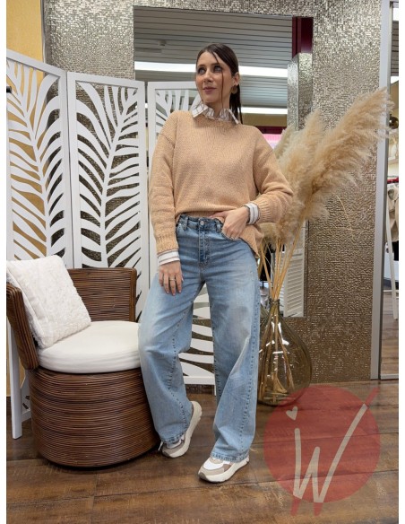 Jeans WideLeg Venice Sabbiato