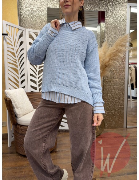 Maglia Daisy Azzurro