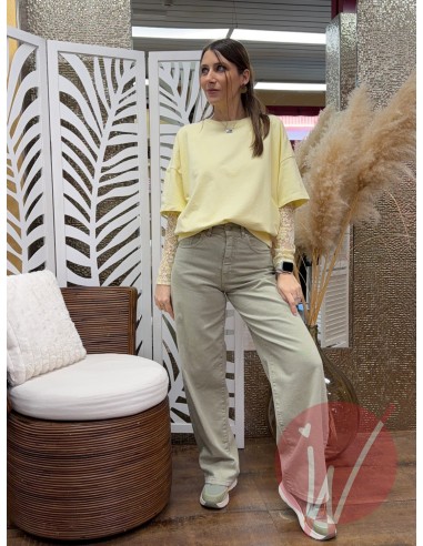 Felpa Pizzo Chantal Giallo