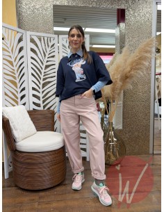 Pantalone Ovetto Praga Rosa