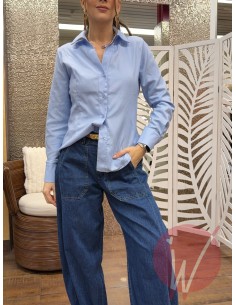 Camicia Polo Oxford Azzurro