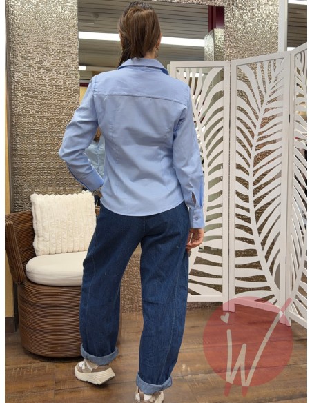 Camicia Polo Oxford Azzurro