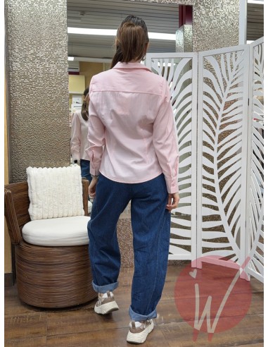 Camicia Polo Oxford Rosa