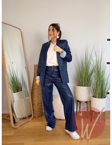 Blazer Ecopelle Hanoi Blu