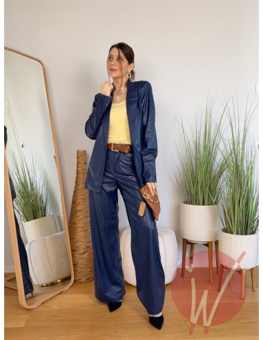 Blazer Ecopelle Hanoi Blu