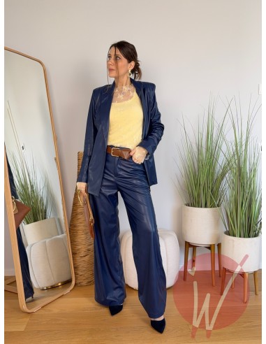 Blazer Ecopelle Hanoi Blu