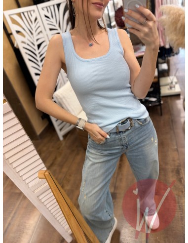 Top Basic Lily Azzurro