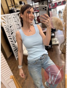 Top Basic Lily Azzurro