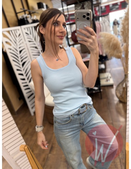 Top Basic Lily Azzurro