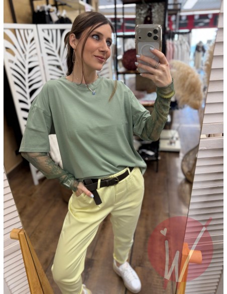 Maglia Pizzo Chantal Salvia