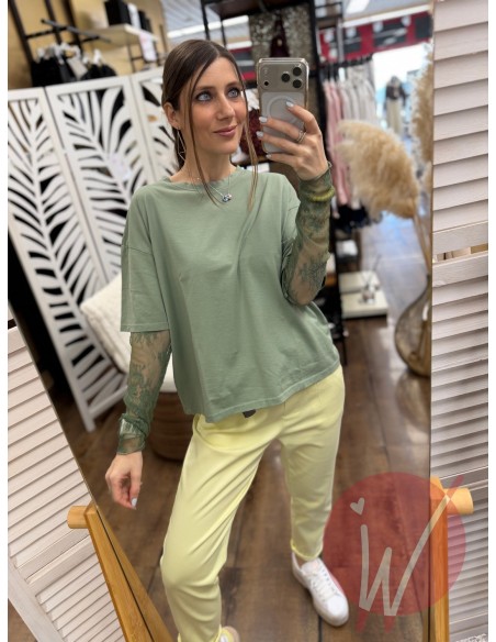 Maglia Pizzo Chantal Salvia