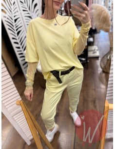 Maglia Pizzo Chantal Giallo 2