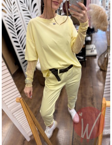 Maglia Pizzo Chantal Giallo