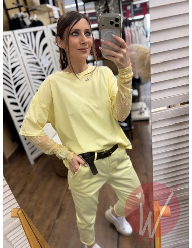 Maglia Pizzo Chantal Giallo